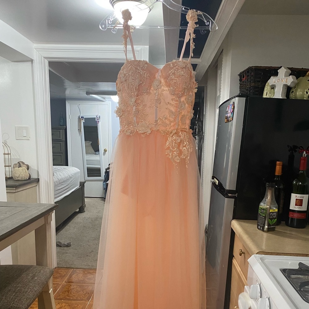 Blush Pink Tulle & Lace Engagement Dress-bridal shower,engagement shoot,birthday